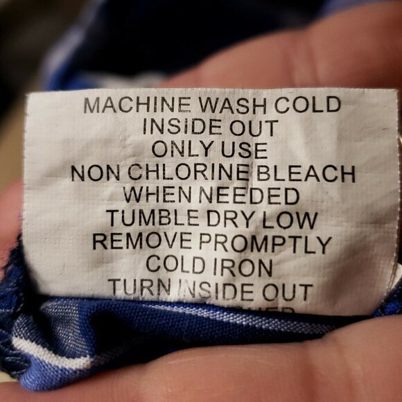 Marc Ecko Mens Ble Plaid Short Sleeve Button Down Shirt 3XLT - Picture 7 of 7